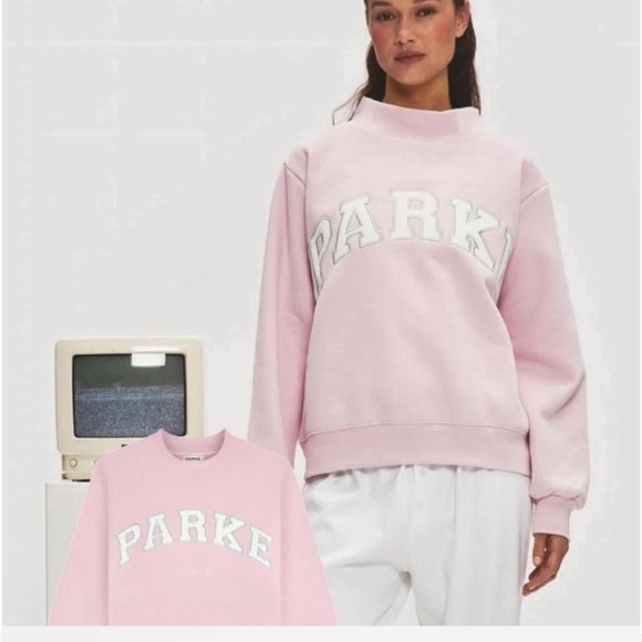 Parke Tops - Parke Sprinkle Varsity Mockneck Sweatshirt